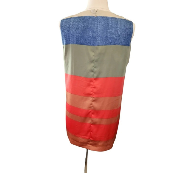 Vince Camuto Veranda Sleeveless Shirt Mini Dress Multi-Colored Size Medium - Picture 5 of 12
